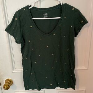 Cute VS Pink V neck tee